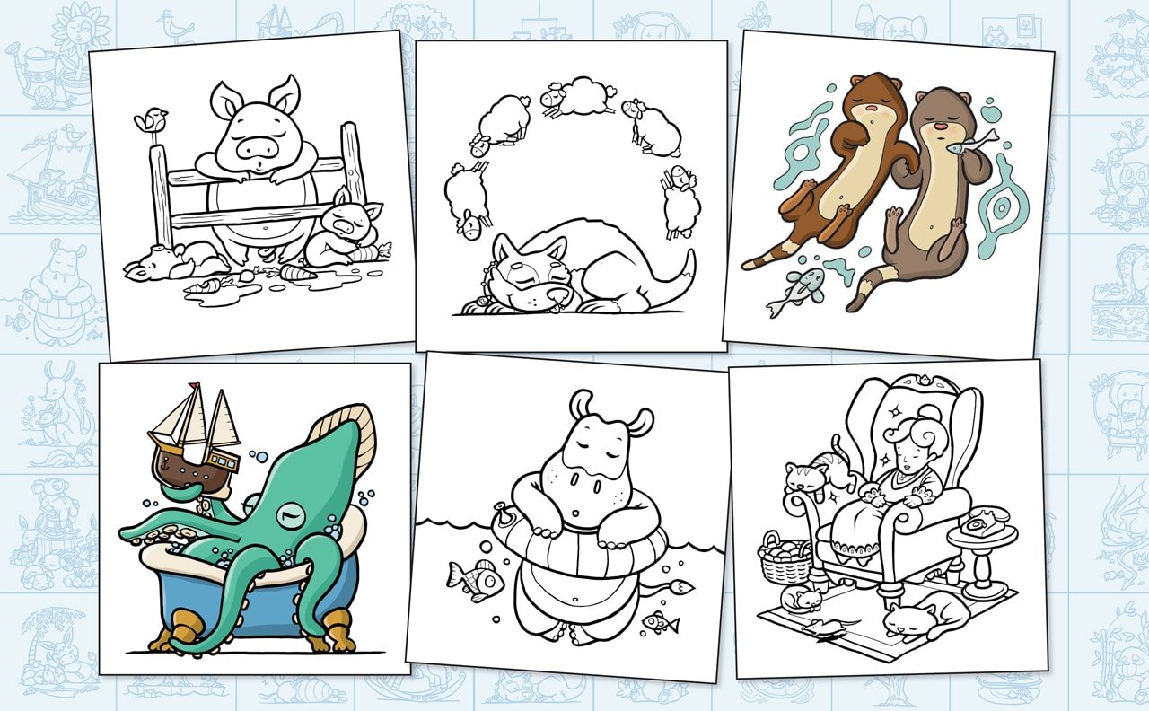 Asleep-example-ilustrations